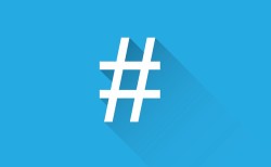 Twitter Poetry Hashtag with blue background